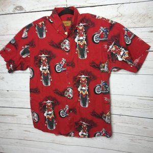 Clearwater Outfitters Button Down Motorcycle Shirt